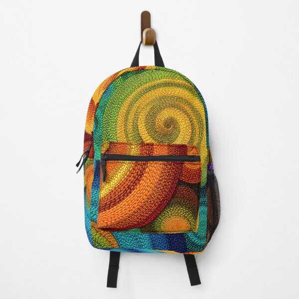 Item preview, Abstract concentric circles in vibrant multicolor layered composition designed and sold by Jirka Svetlik, Studio Illuvision.