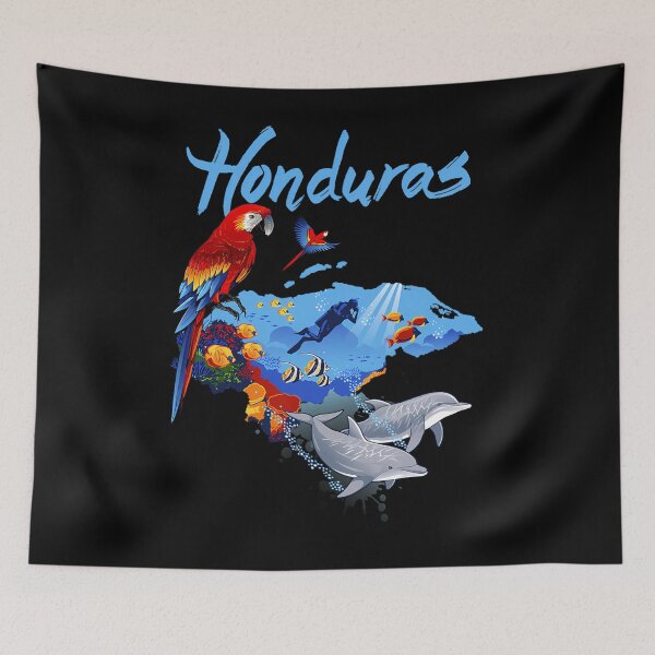 Item preview, Honduras map 		 designed and sold by eujlyawiccg44.