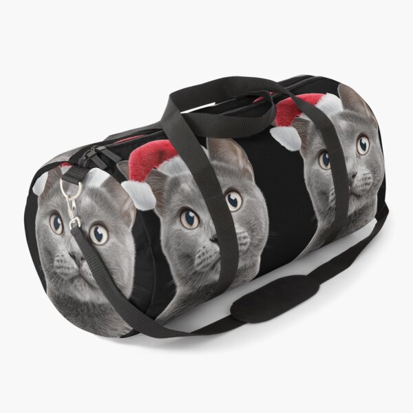 Item preview, Chartreux cat with Christmas Hat – Festive Chartreux cat Xmas Design designed and sold by LazyOwlStore.