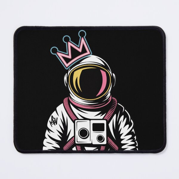 Item preview, Crown Astronaut – Stylish Hip-Hop Neon Space Explorer Design designed and sold by ColorSplash123.