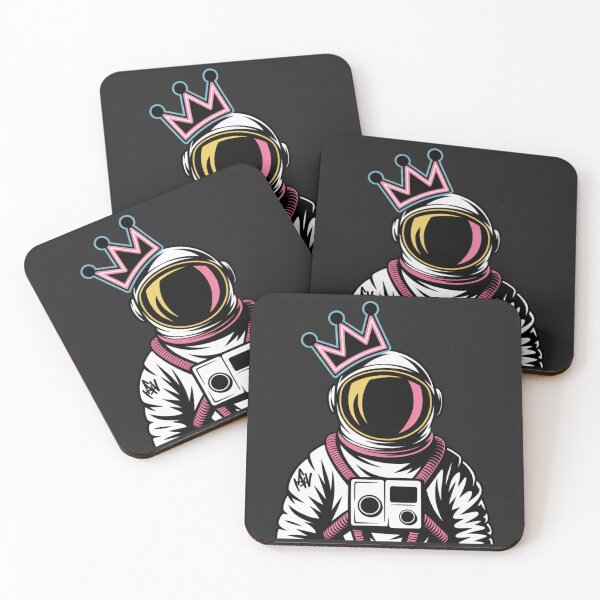 Item preview, Crown Astronaut – Stylish Hip-Hop Neon Space Explorer Design designed and sold by ColorSplash123.