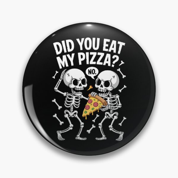 Item preview, Pizza Funny Skeleton Halloween designed and sold by savrmiller.