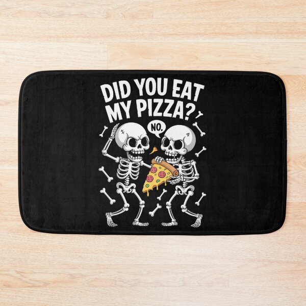 Item preview, Pizza Funny Skeleton Halloween designed and sold by savrmiller.
