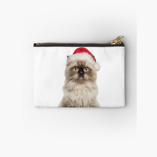 Item preview, Himalayan cat with Christmas Hat – Festive Himalayan cat Xmas Design designed and sold by LazyOwlStore.