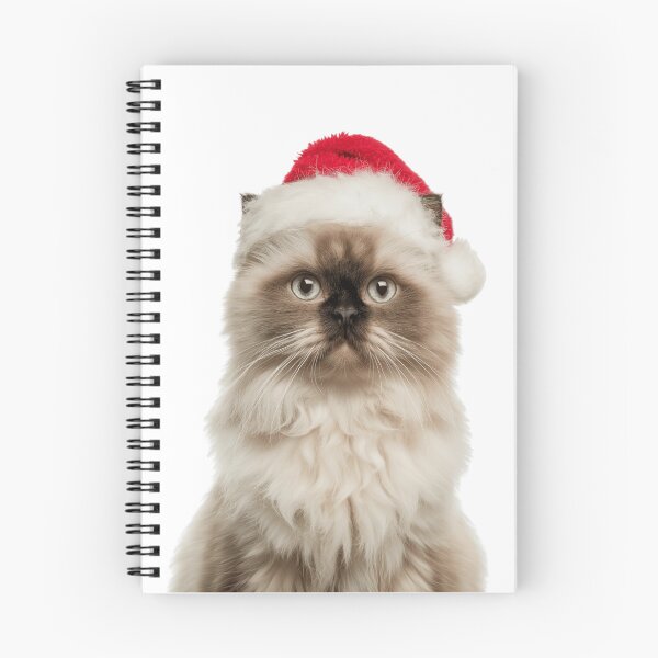 Item preview, Himalayan cat with Christmas Hat – Festive Himalayan cat Xmas Design designed and sold by LazyOwlStore.