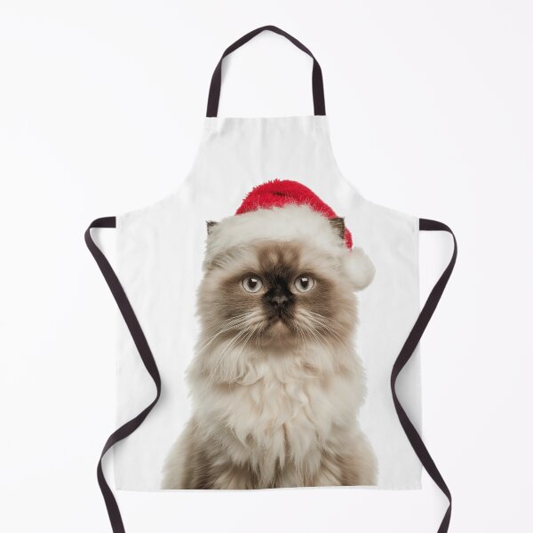 Item preview, Himalayan cat with Christmas Hat – Festive Himalayan cat Xmas Design designed and sold by LazyOwlStore.