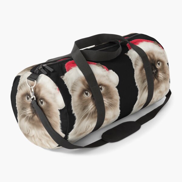 Item preview, Himalayan cat with Christmas Hat – Festive Himalayan cat Xmas Design designed and sold by LazyOwlStore.