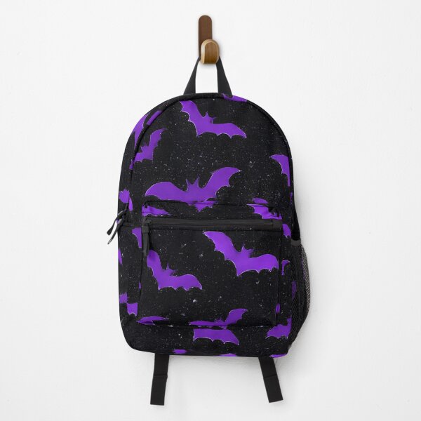 Item preview, Purple Bats on Black Glitter Seamless Pattern designed and sold by SassyArtistry.