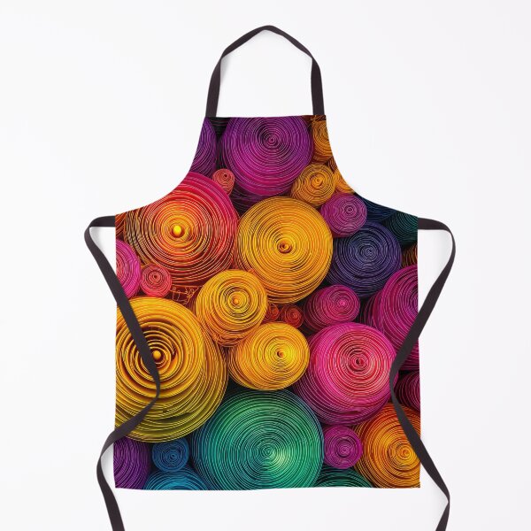 Item preview, Multicolored concentric circles abstract texture with detailed weave effect designed and sold by Jirka Svetlik, Studio Illuvision.