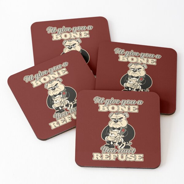 Item preview, Funny Retro Cartoon Bulldog Dogfather designed and sold by TheJollyDoodle.