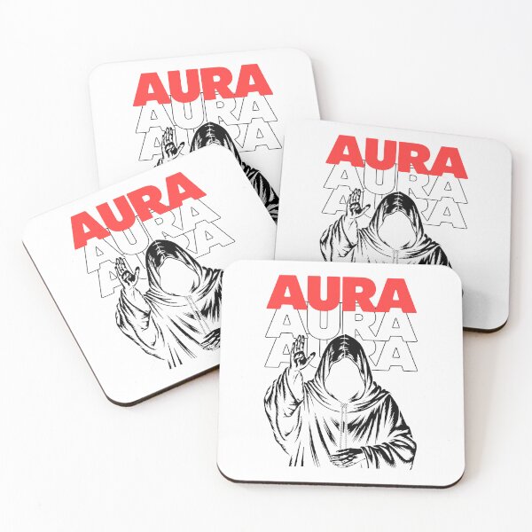 Item preview, Black Aura Energy Bold Streetwear Typography Design designed and sold by MonkiFlipp.