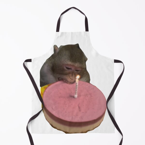 Item preview, monkey eating birthday cake designed and sold by monkey zone.