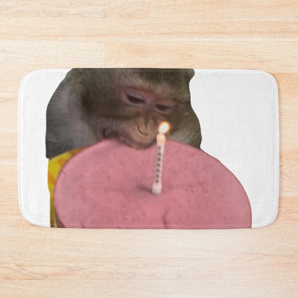 Item preview, monkey eating birthday cake  designed and sold by monkey zone.