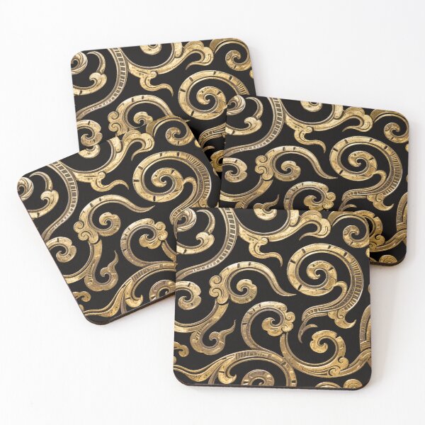 Item preview, Regal Golden Cloud Scrolls designed and sold by zzz888.