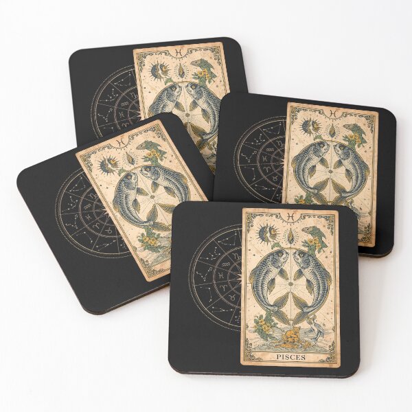 Item preview, zodiac signs, pisces, vintage card, a gift for everyone, designed and sold by miro-bob-design.