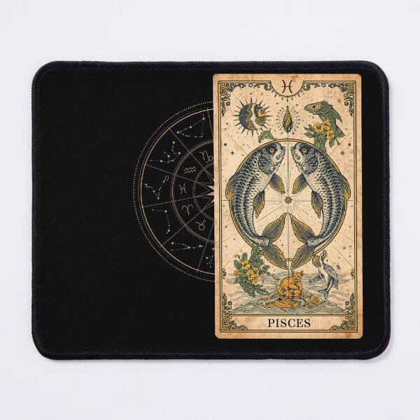 Item preview, zodiac signs, pisces, vintage card, a gift for everyone, designed and sold by miro-bob-design.