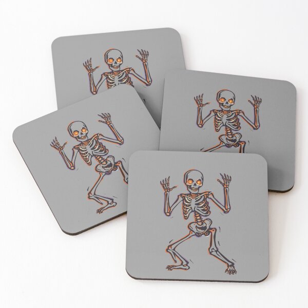 Item preview, Grinning, spooky skeleton with fiery eyes; perfect Halloween party vibe. designed and sold by CtyMark.