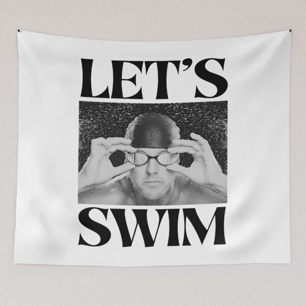 Item preview, Swimmer Tee  Let's Swim  White  	 designed and sold by gatpbkonnyb21.