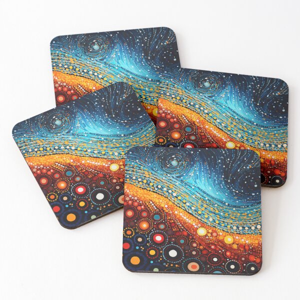 Item preview, Aboriginal Inspired Dot Art - With Magma and Water designed and sold by GrinGalore.