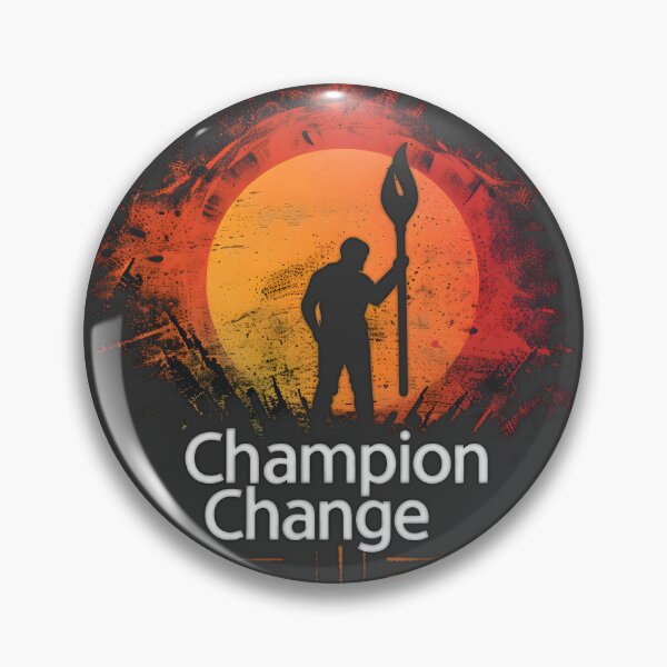 Item preview, Champion of Change Silhouette with Sunset Art designed and sold by Jackflash2023.