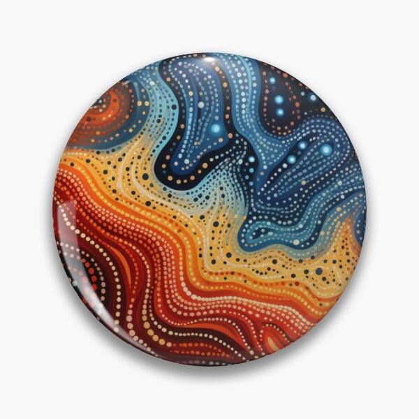 Item preview, Aboriginal Inspired Dot Art - With Lava Beauty designed and sold by GrinGalore.