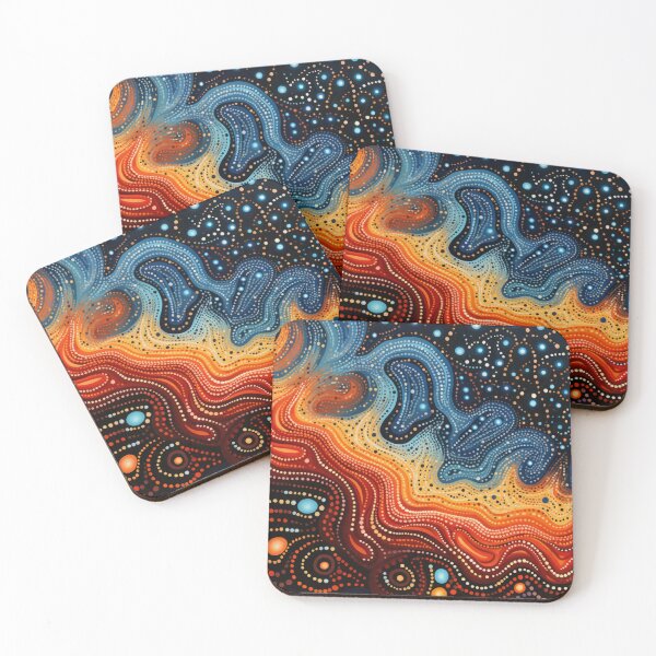 Item preview, Aboriginal Inspired Dot Art - With Lava Beauty designed and sold by GrinGalore.