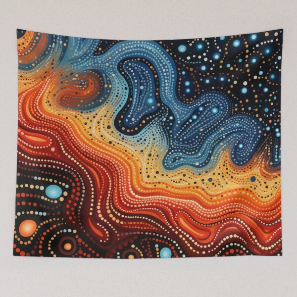Item preview, Aboriginal Inspired Dot Art - With Lava Beauty designed and sold by GrinGalore.