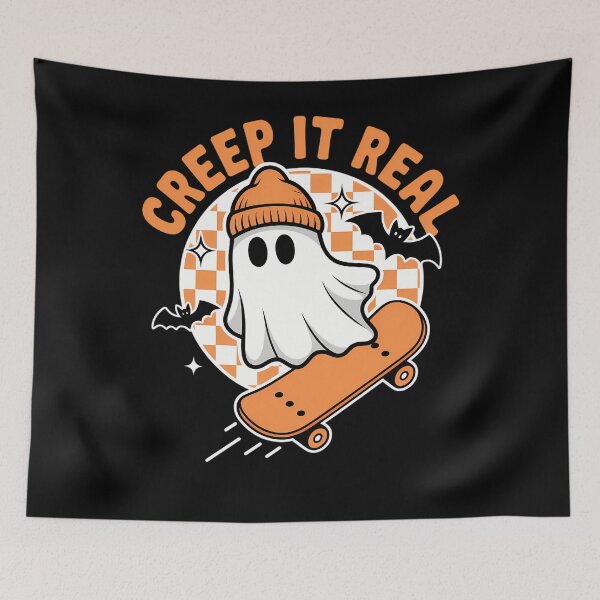 Item preview, Halloween Creep It Real Ghost Boy Fall Season designed and sold by BiellaSar.