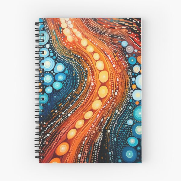 Item preview, Aboriginal Inspired Dot Art - Large Lava Flow designed and sold by GrinGalore.