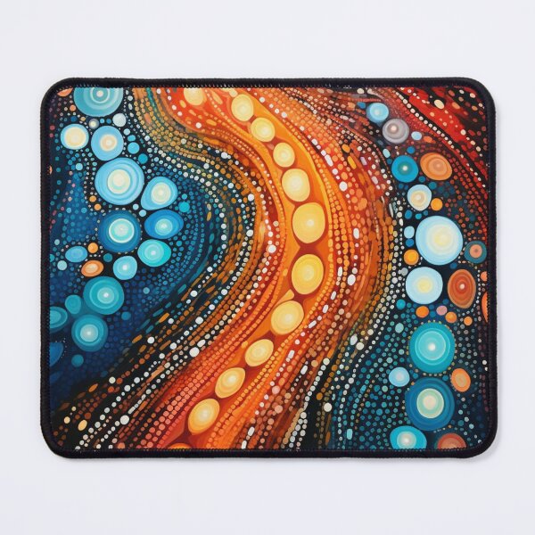 Item preview, Aboriginal Inspired Dot Art - Large Lava Flow designed and sold by GrinGalore.