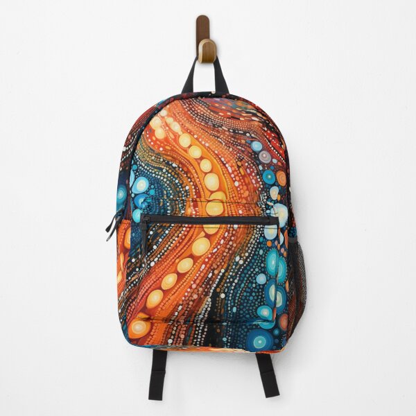 Item preview, Aboriginal Inspired Dot Art - Large Lava Flow designed and sold by GrinGalore.
