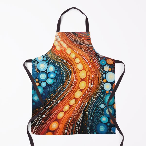 Item preview, Aboriginal Inspired Dot Art - Large Lava Flow designed and sold by GrinGalore.