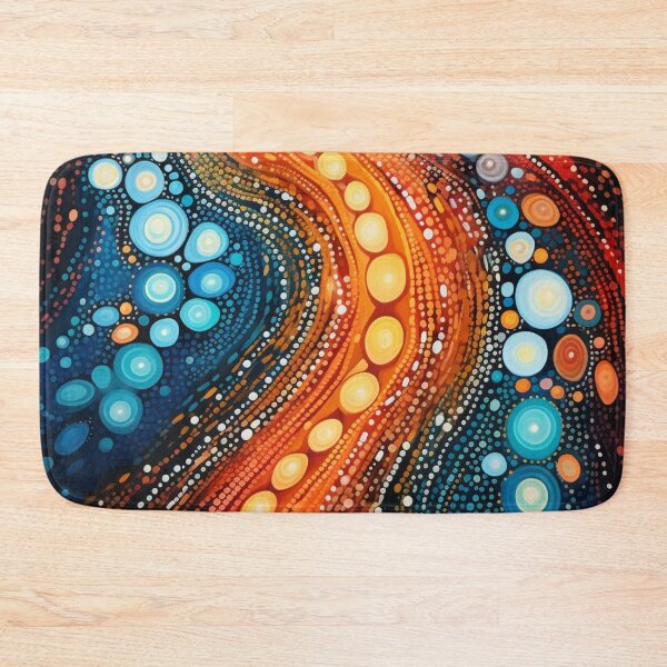 Item preview, Aboriginal Inspired Dot Art - Large Lava Flow designed and sold by GrinGalore.