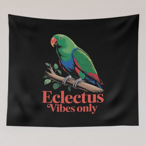 Item preview, Eclectus Vibes Only Parrot Bird Exotic Animal Pet Owner designed and sold by itsnothatweird.