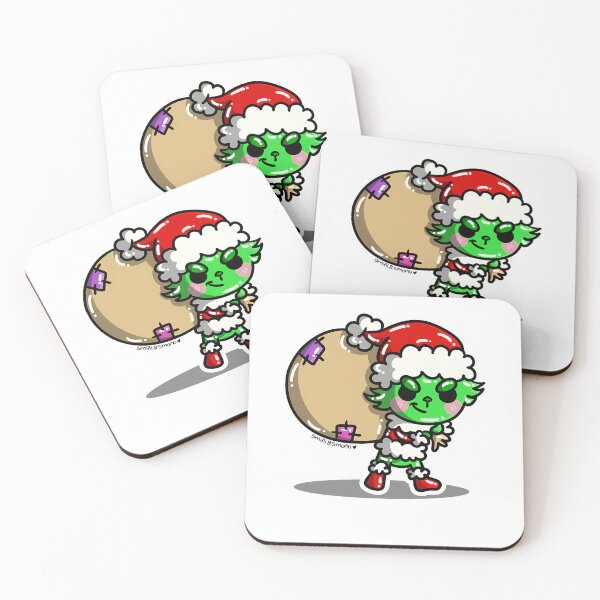 Item preview, Green Cartoon Christmas Mischief Retro designed and sold by ExcitingWright.