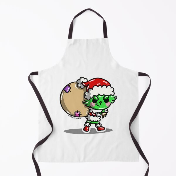 Item preview, Green Cartoon Christmas Mischief Retro designed and sold by ExcitingWright.