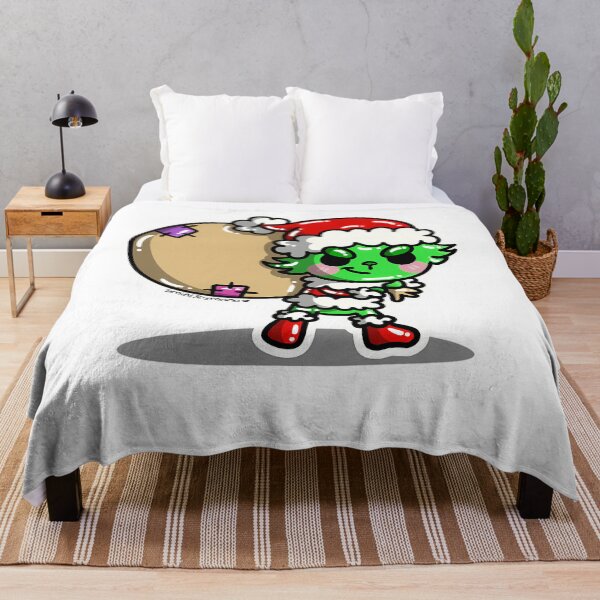 Item preview, Green Cartoon Christmas Mischief Retro designed and sold by ExcitingWright.