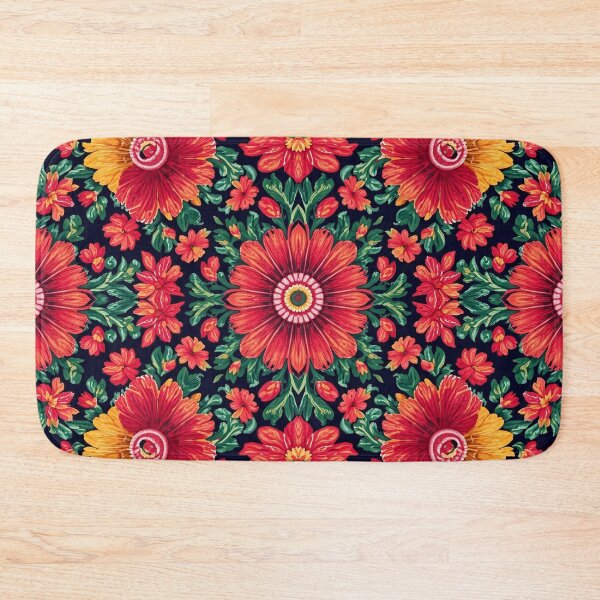 Item preview, Traditional Mexican Floral Embroidery 33 designed and sold by Tom-Johnson.