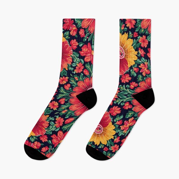 Item preview, Traditional Mexican Floral Embroidery 33 designed and sold by Tom-Johnson.