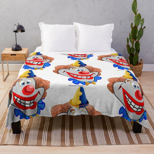 Jack in the box / clown face Throw Blanket