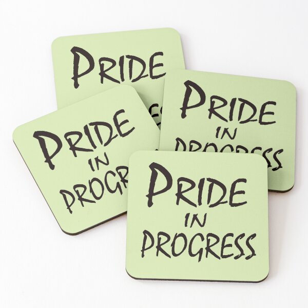 Item preview, Pride in Progress – Motivational Growth Quote Design designed and sold by ArtNestVerse.