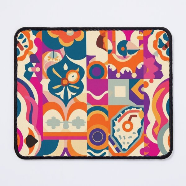 Item preview, Folk Art Animal Pattern in Bold Colors designed and sold by weirdfishes123.