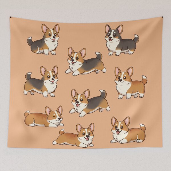 Item preview, Corgi Crew in Cute Cartoon Style designed and sold by 0606PM.