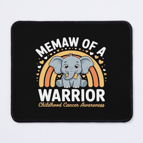 Item preview, Elephant Memaw Of A Warrior Childhood Cancer Awareness designed and sold by PeteHomenick.