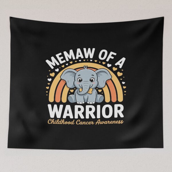 Item preview, Elephant Memaw Of A Warrior Childhood Cancer Awareness designed and sold by PeteHomenick.