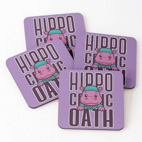 Item preview, Hippo-cratic Oath – Funny Doctor Pun designed and sold by ChimericalPye.