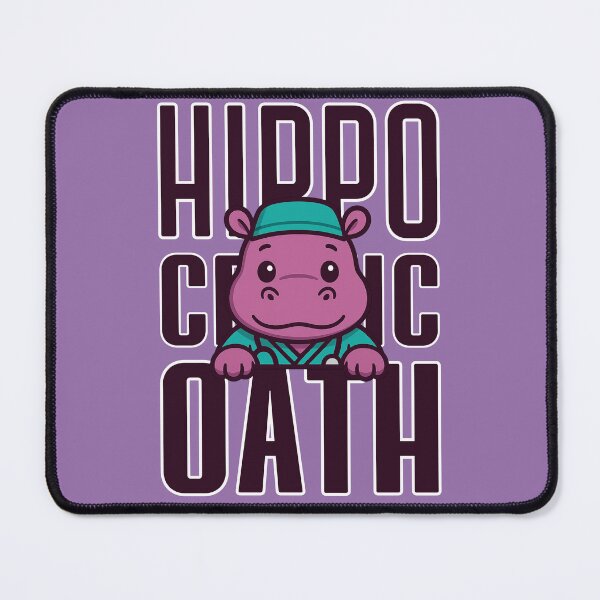 Item preview, Hippo-cratic Oath – Funny Doctor Pun designed and sold by ChimericalPye.