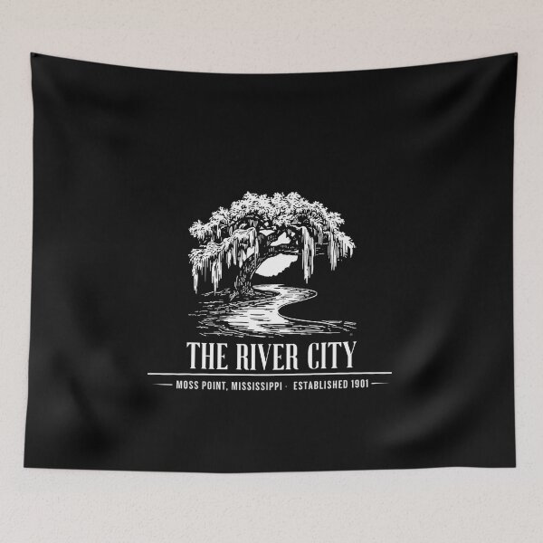 Item preview, Moss-Covered River Tree in River City Scene designed and sold by dianadouri.