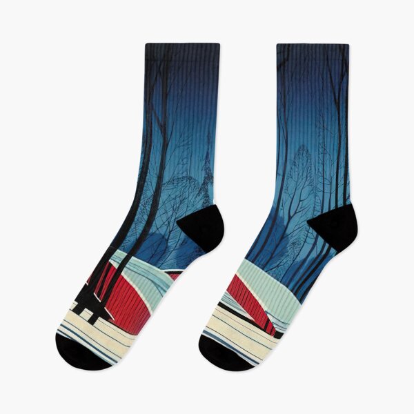 Item preview, Winter Barns By Eyvind Earle designed and sold by Sirintyfree.