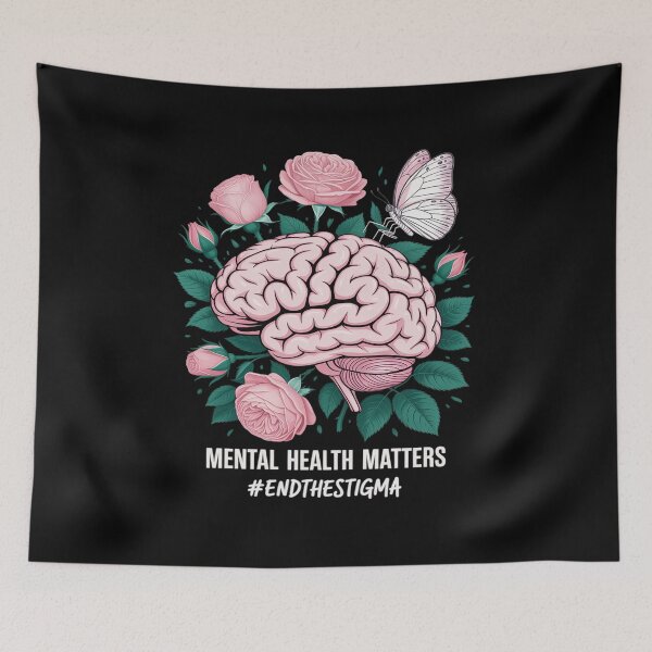 Item preview, End The Stigma Mental Health Mental Awareness designed and sold by PeteHomenick.